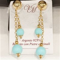 Orecchini Vidali Gioielli Donna in Argento Turchese ORAR-66-34 - ORAR-66-34